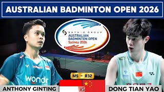 Download lagu Kecepatan Anthony Ginting diuji oleh ketahanan Dong Tian Yao | Australian Open 2026 R32 mp3 Download lagu Kecepatan Anthony Ginting diuji oleh ketahanan Dong Tian Yao | Australian Open 2026 R32 mp3