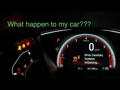 (EN) Drive Carefully Systems Initializing... message on Honda Car