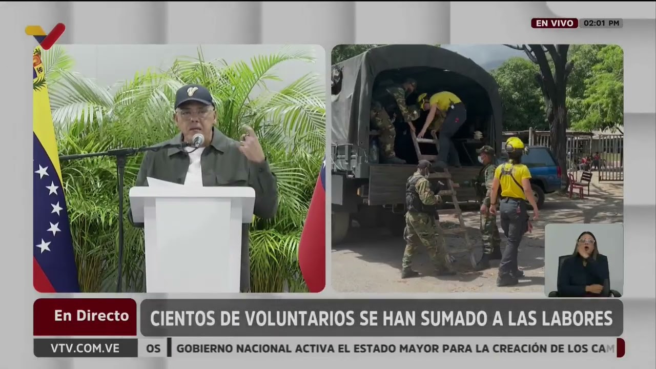 Jorge Rodríguez, balance lunes 29 junio 2026 a las 2:00pm tras terremotos en Venezuela