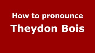 How to pronounce Theydon Bois