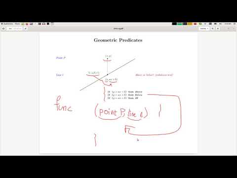 03 Introduction to CG - Geometric Predicates (orientation test)