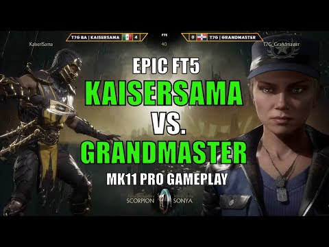 Scorpion vs Jacqui, Sonya - KAISERSAMA Vs GRANDMASTER  - EPIC FT5 PRO GAMEPLAY - MK11