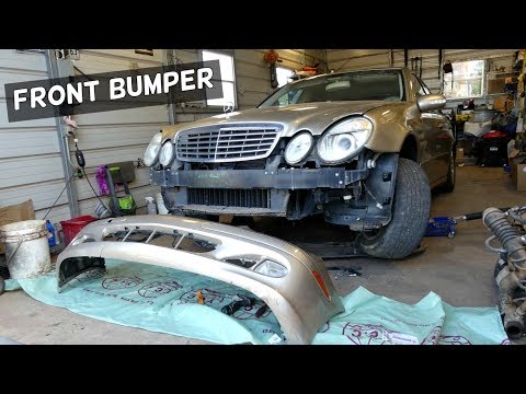 HOW TO REMOVE FRONT BUMPER ON MERCEDES W211