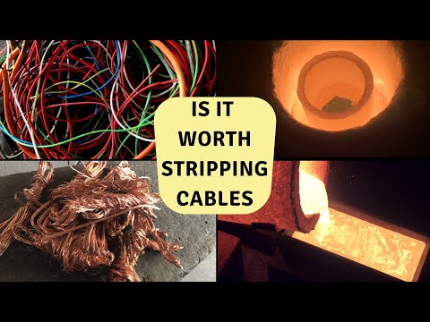 To Strip or Not To Strip - Is it really worth stripping Copper Cable🤔 - Melting Copper