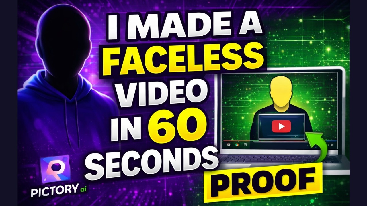 Here Is How You Can Make Faceless YouTube Videos in 60 Seconds 🤯 (Pictory AI Full Review)‼️