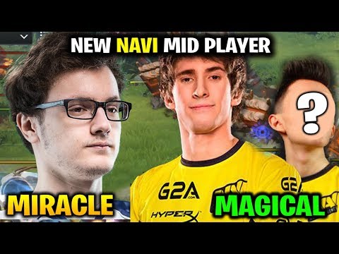 MIRACLE vs New Navi MID Player - MAGICAL Pretty Strong Player