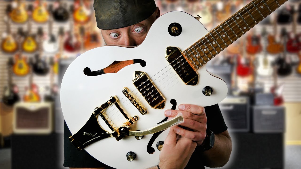 Обзор гитары Epiphone Wildkat Pearl White LE