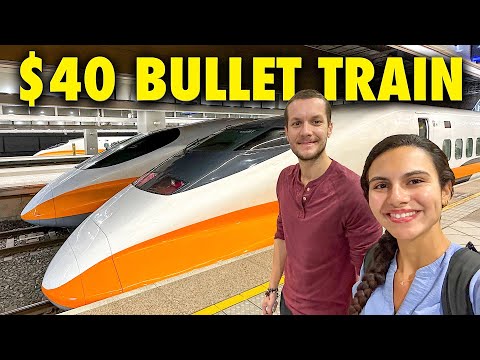 TAIWAN'S $40 BULLET TRAIN 🇹🇼 TAIPEI TO KAOHSIUNG