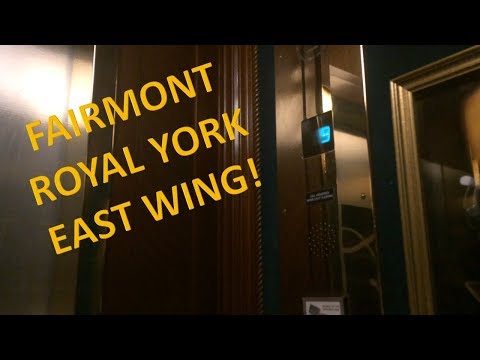 OTIS Elevonic 411M Elevators @ the Fairmont Royal York East Wing (Solo Take)
