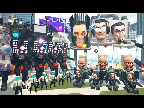 UPGRADE SPEAKERMAN, TV MAN AND BROKEN CAMERAMAN VS ALL 1-68 SKIBIDI TOILET BOSSES In Garry's Mod!
