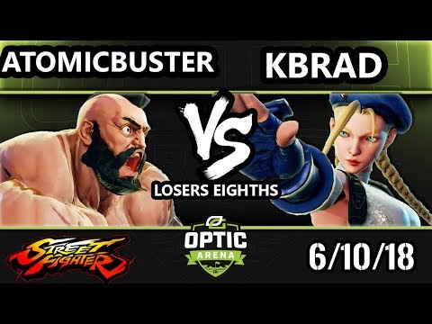 OpTic Arena 2018 SFV - ATOMiCBUSTER (Zangeif) Vs GHOST | Kbrad (Cammy) Street Fighter V Losers Top 8