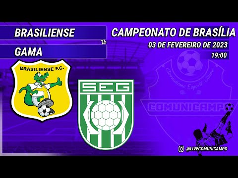 BRASILIENSE 1x2 GAMA AO VIVO - CAMPEONATO BRASILIENSE