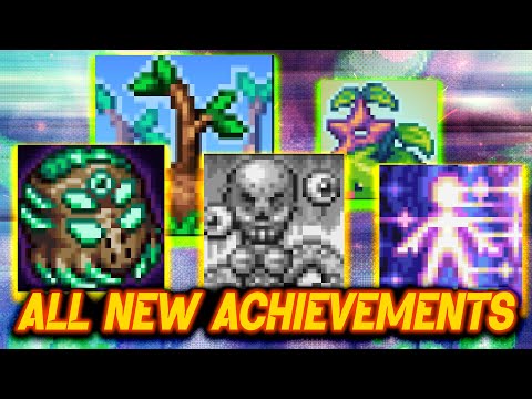 HOW TO GET ALL NEW TERRARIA ACHIEVEMENTS | Terraria 1.4.5 Bigger And Boulder Update
