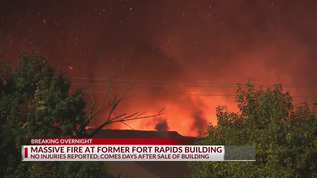 Massive fire at former Fort Rapids Indoor Waterpark resort