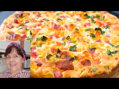 Torta salgada Natalina.