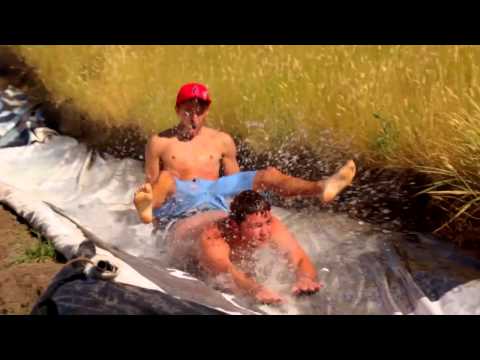 Human Slingshot Slip and Slide   Vooray