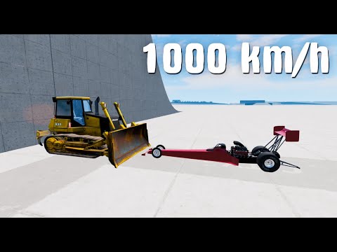 BULLDOZER vs Dragster 💥 1000 km/h 💥 BeamNG.drive CRASH test