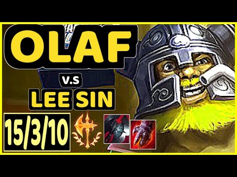 MARKOON (OLAF) vs LEE SIN - 15/3/10 KDA JUNGLE CHALLENGER GAMEPLAY - EUW