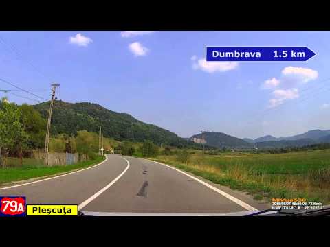 Driving in Romania. DN 79A: Gurahonţ - Vârfurile. (Timelapse @ 60 FPS)