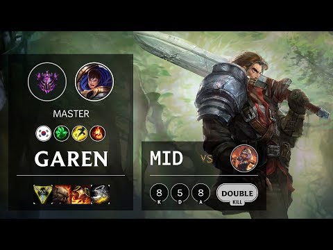 Garen Mid vs Qiyana - KR Master Patch 10.10