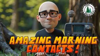 I woke up EARLY for Amazing Morning Contacts! 40 & 20 Meters!