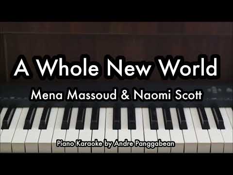 A Whole New World - Mena Massoud & Naomi Scott | Piano Karaoke by Andre Panggabean