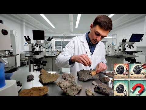 How to identify a meteorite stone at home in the easiest way. Meter space