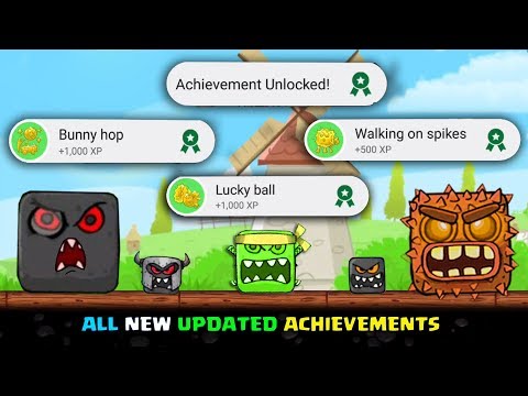 All New Achievements Unlocked "Bunny Hop, Lucky Ball, Walking on Spikes & More" in Red Ball 4