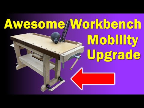 Easy Workbench Mobile Base Upgrade - Why didn't I think of this before?
