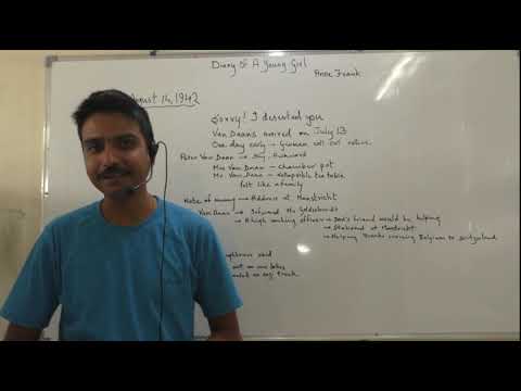 "DIARY OF A YOUNG GIRL ANNEF RANK PART 18"(DATE 14 AUGUST 1942)