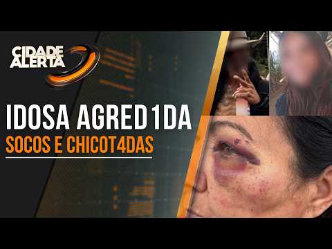 IDOSA É AGREDIDA COM CHICOTADAS, CHUTES E SOCO NO ROSTO, NO MEIO DE PRAÇA, EM HELIODORA