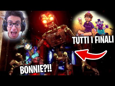 HO SBLOCCATO TUTTI I FINALI SEGRETI e NASCOSTI di FNAF Security Breach RUIN #4
