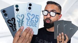 Samsung Galaxy S25 Edge Unboxing (ALL Colors)