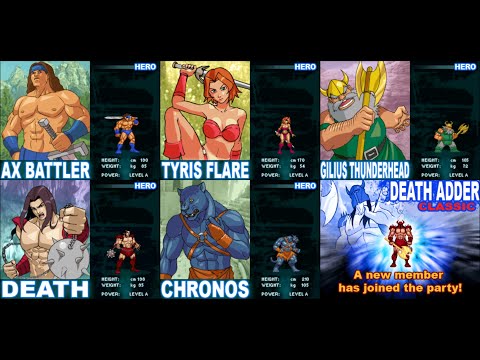 Golden Axe: Myth - All Bosses with All Characters (No Damage)