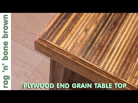 Making A Plywood End Grain Table Top From Offcuts - Part 1 of 2