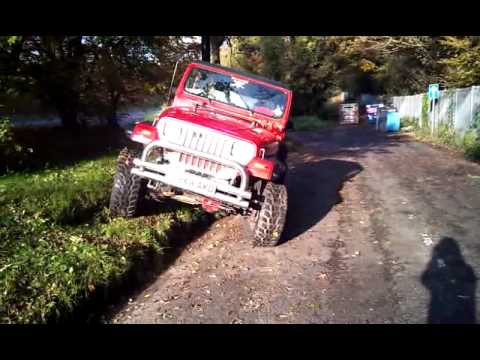 JEEP YJ testing flex on RUBICON XD 4.5" LIFT (BIRTYDUGGER)