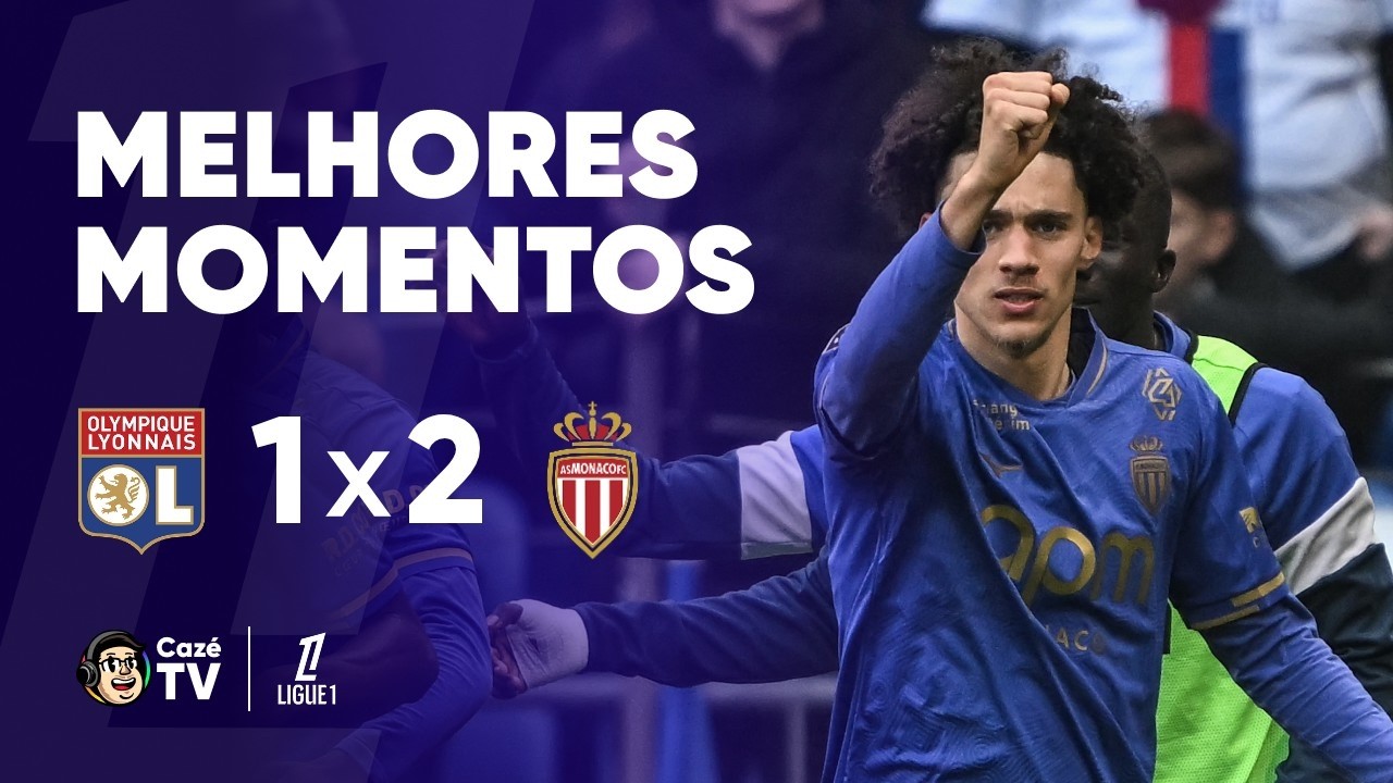 MELHORES MOMENTOS: LYON 1 X 2 MÔNACO | LIGUE 1 2025/2026 | 27ª RODADA