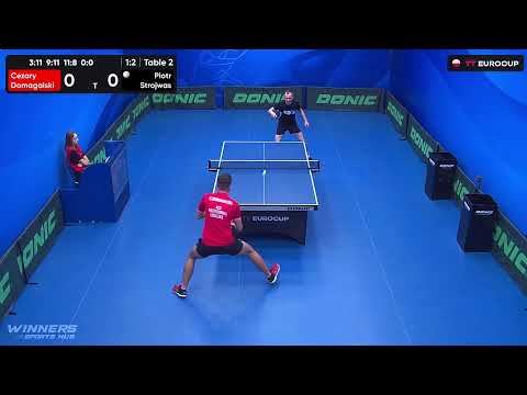 10:20 Cezary Domagalski 1 : 3  Piotr Strojwas  23.09.2023 | TT Euro.Cup Poland Master