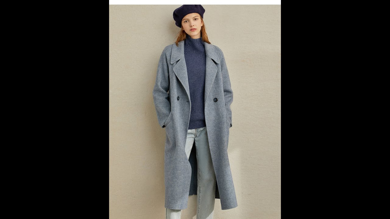 Manteau double face, en laine