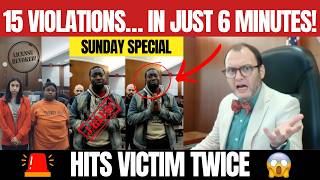 Hits Victim TWICE + 15 Violations in 6 Min – Judge Fleischer Strikes!