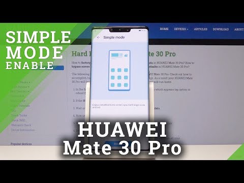 How to Enable Easy Mode in Huawei Mate 30 PRO - Enter / Quit Easy Mode
