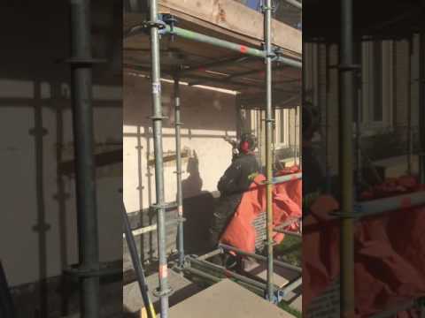 Gevel stralen en impregneren Bergum, Friesland