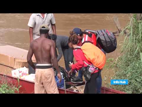 Screening and testing unit set up at Aranka/Arangoy Landing