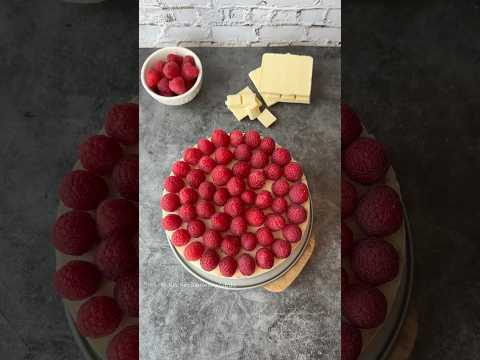 Raspberry and White Chocolate No Bake Cheesecake!