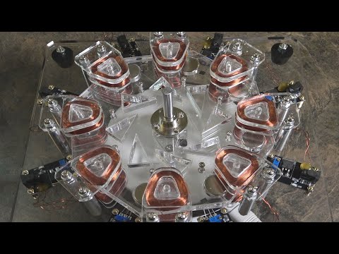 8-Turn Disc HIGH Powered MOTOR / Ironless Star Generator