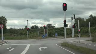 Car ride Køre ud i sommerlandene. Kjellerup - Aarhus UHD/4K /HDR Video 02