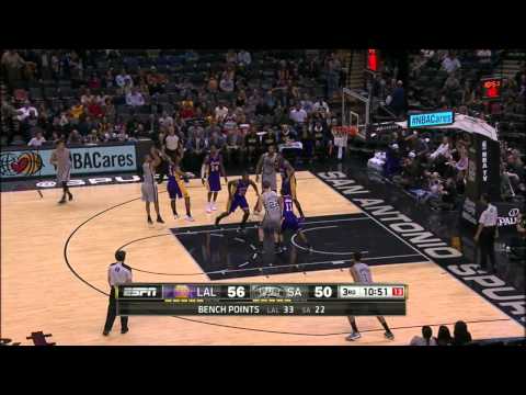 Tony Parker Highlights Lakers vs. Spurs 12.12.2014 - 5 Points, 2 Assists