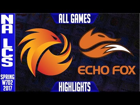 Phoenix 1 vs Echo Fox Highlights All Games - NA LCS W7D2 Spring 2017 - P1 vs FOX All Games