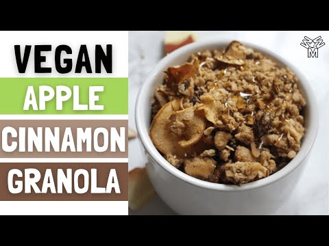 Easy Apple & Cinnamon Granola Recipe|| Healthy Breakfast Ideas for Busy People