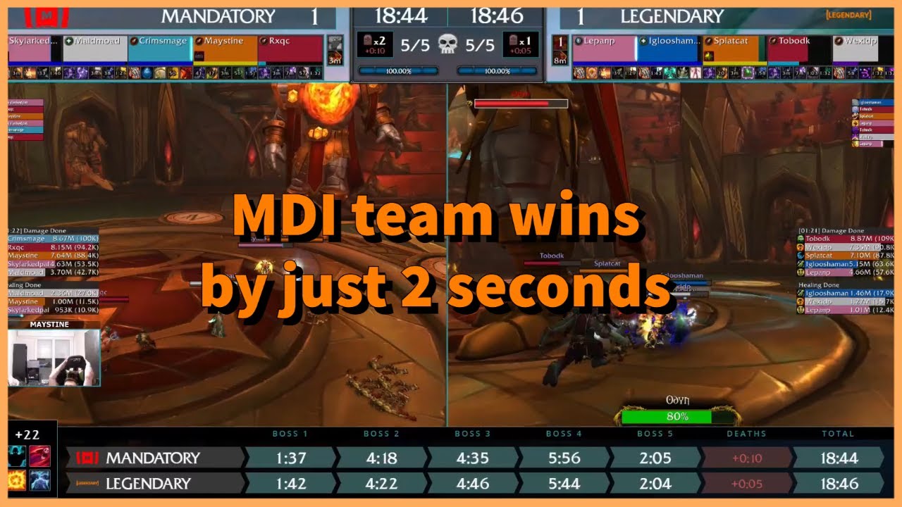 Warcraft  -  So Close, 2 Seconds Difference (Mandatory vs Legendary)